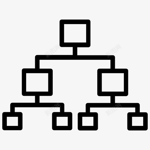 层次结构网络结构网络图标svg_新图网 https://ixintu.com 层次结构 工作流程 组织结构图 网球元素线图标 网络 网络结构