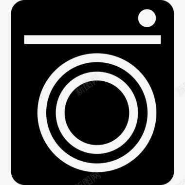 洗衣机家用电器和家具3台灌装图标图标