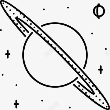 土星空间43直线图标图标