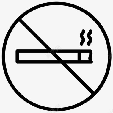 禁烟戒烟野火消防线图标图标