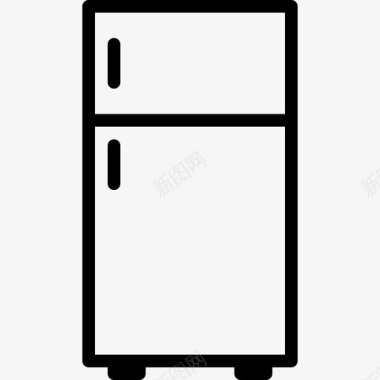 冰箱7户直列式图标图标