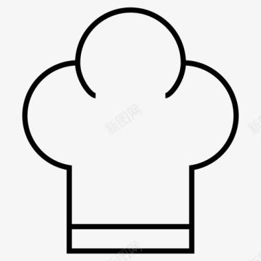 厨师帽玩具餐厅夏普图标图标