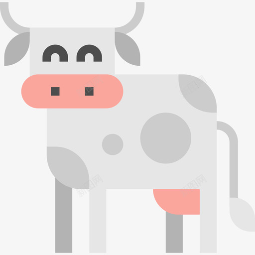 奶牛农业和园艺5平坦图标svg_新图网 https://ixintu.com 农业和园艺5 奶牛 平坦