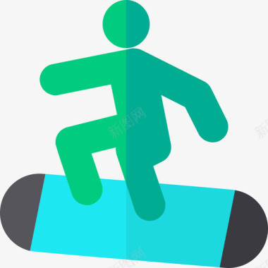 滑雪板极限运动12平板图标图标