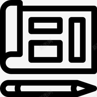 蓝图web开发13线性图标图标