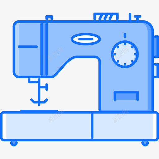 缝纫机电子26蓝色图标svg_新图网 https://ixintu.com 电子26 缝纫机 蓝色