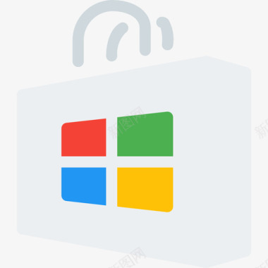 微软徽标和品牌扁平图标图标