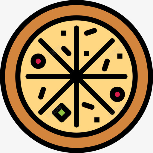 披萨快餐27原色图标svg_新图网 https://ixintu.com 原色 快餐27 披萨