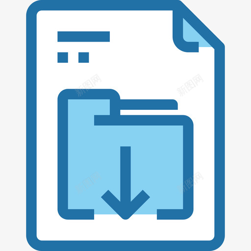 文件文件和文件夹15蓝色图标svg_新图网 https://ixintu.com 文件 文件和文件夹15 蓝色