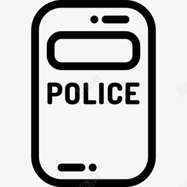 警察盾牌第三警察局直系图标图标