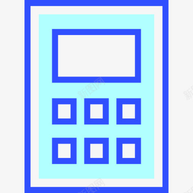 计算器教育51线颜色图标图标