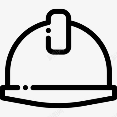 头盔工业10直线型图标图标