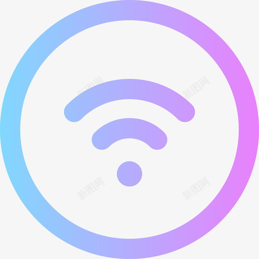 Wifi酒店83渐变图标svg_新图网 https://ixintu.com Wifi 渐变 酒店83