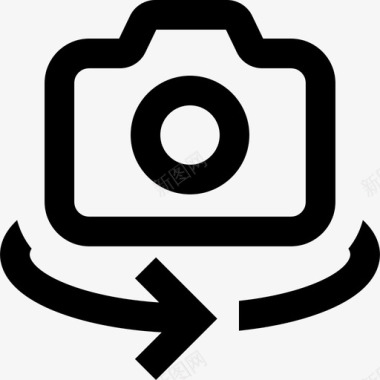 照相机照相机接口3轮廓图标图标