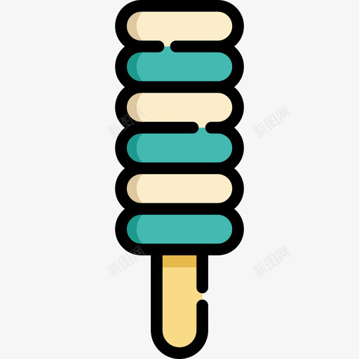 冰淇淋冰淇淋2线性颜色图标svg_新图网 https://ixintu.com 冰淇淋 冰淇淋2 线性颜色