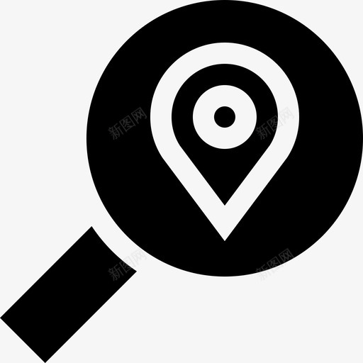 搜索导航和地图2已填充图标svg_新图网 https://ixintu.com 导航和地图2 已填充 搜索
