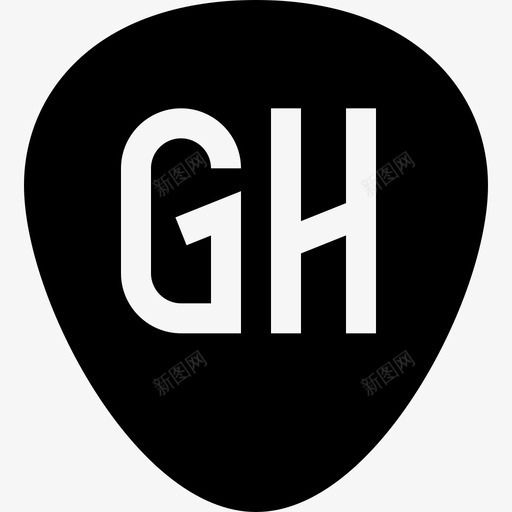 吉他英雄视频游戏logo6填充图标svg_新图网 https://ixintu.com 吉他英雄 填充 视频游戏logo6