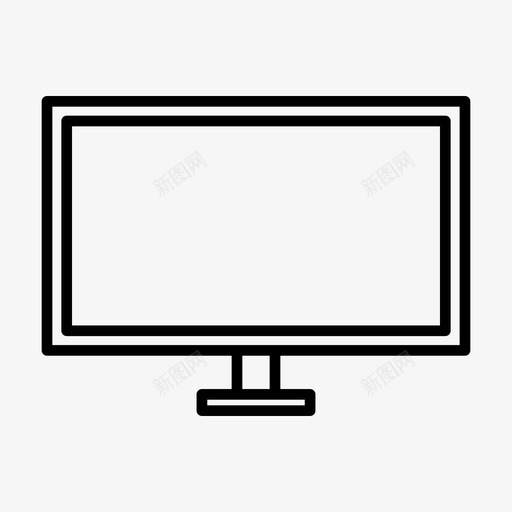 监控屏显示屏电视图标svg_新图网 https://ixintu.com 办公业务概要 手表 显示屏 电视 监控屏