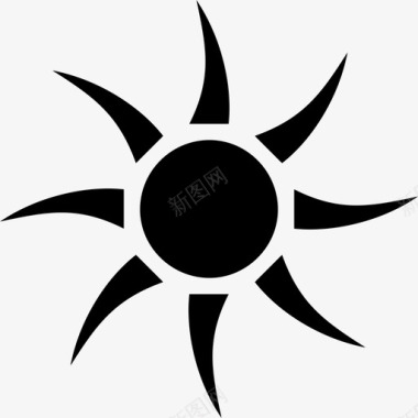 太阳光螺旋桨图标图标