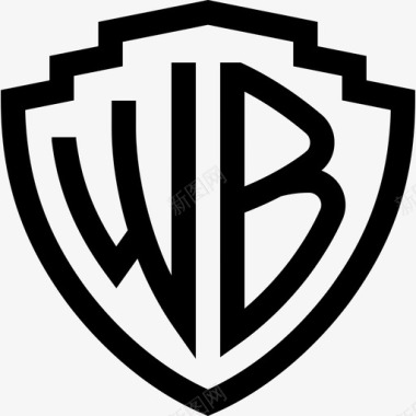 华纳兄弟电影和电视标识2线性图标图标