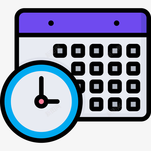 日历技术支持14线性颜色图标svg_新图网 https://ixintu.com 技术支持14 日历 线性颜色