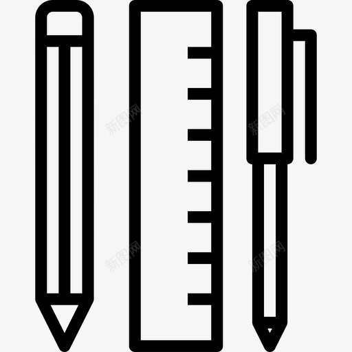 铅笔教育114直系图标svg_新图网 https://ixintu.com 教育114 直系 铅笔