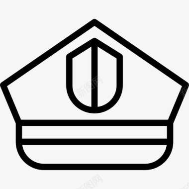 警帽保安45直系图标图标