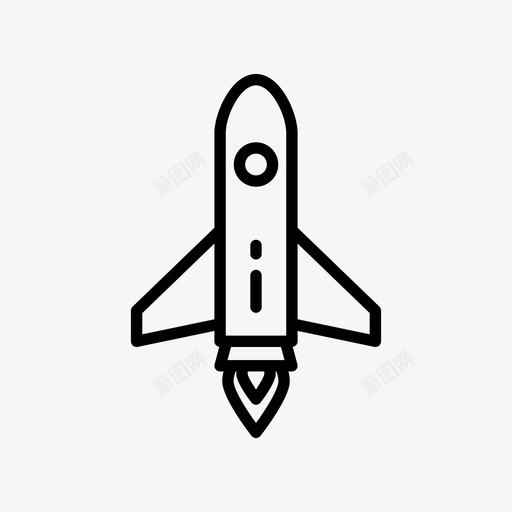火箭飞机商业图标svg_新图网 https://ixintu.com 发射架 商业 工作室产品开发 市场 火箭 飞机