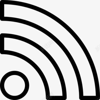 Wifi基本图标3线性图标