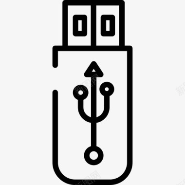Pendrive电影院9线性图标图标