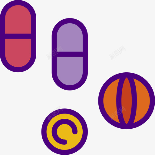 药物药物3线性颜色图标svg_新图网 https://ixintu.com 线性颜色 药物 药物3