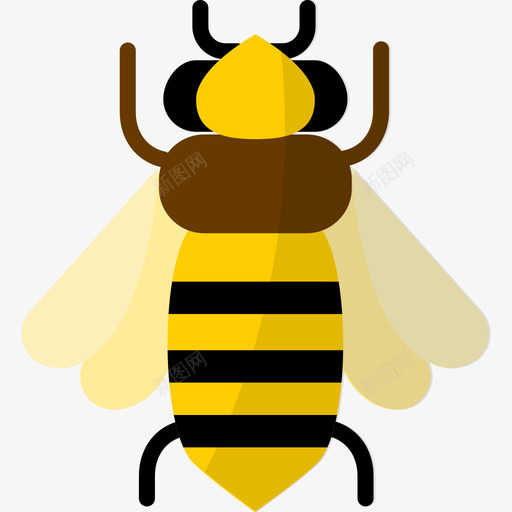 蜜蜂自然7扁平图标svg_新图网 https://ixintu.com 扁平 自然7 蜜蜂
