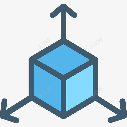 立方体虚拟现实38线性颜色图标svg_新图网 https://ixintu.com 立方体 线性颜色 虚拟现实38