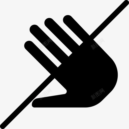 不要触摸触摸手势5填充图标svg_新图网 https://ixintu.com 不要触摸 填充 触摸手势5