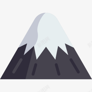 山旅行地点表情符号2平坦图标图标