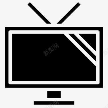 电视天线旧图标图标