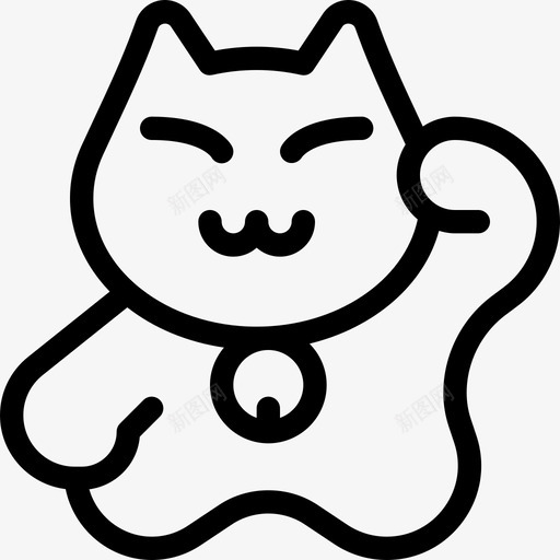猫文化社区2线性图标svg_新图网 https://ixintu.com 文化社区2 猫 线性