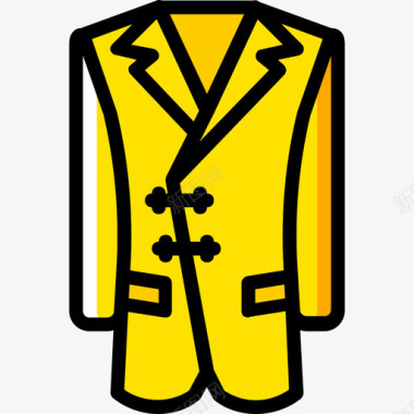 雨衣男装4黄色图标图标