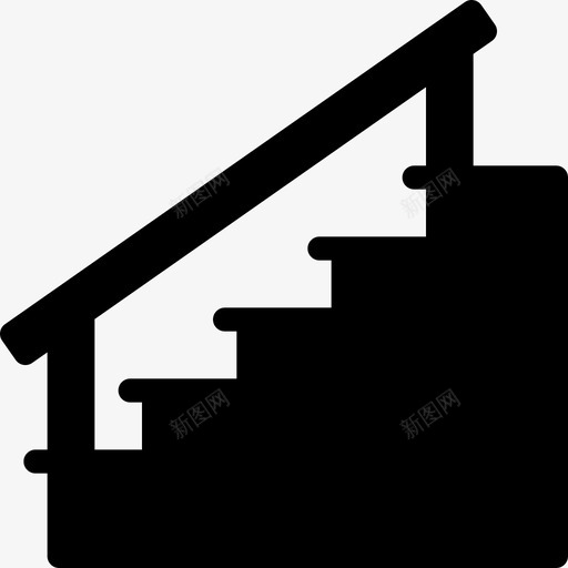 楼梯室内家具填充物图标svg_新图网 https://ixintu.com 填充物 室内家具 楼梯