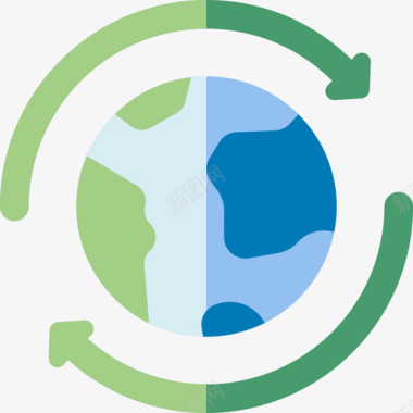 可持续发展世界环境日平图标图标