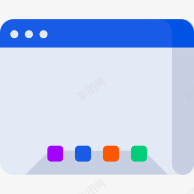 浏览器用户界面25扁平图标图标