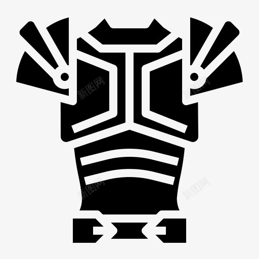 盔甲战士保护图标svg_新图网 https://ixintu.com 保护 战士 游戏元素 盔甲 盾牌