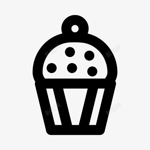松饼纸杯蛋糕甜点图标svg_新图网 https://ixintu.com 复活节的标志 松饼 派 甜点 纸杯蛋糕