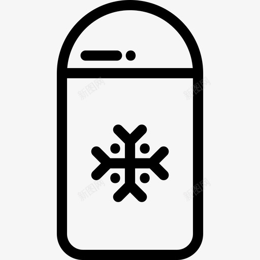 滑雪板冬季运动10直线型图标svg_新图网 https://ixintu.com 冬季运动10 滑雪板 直线型