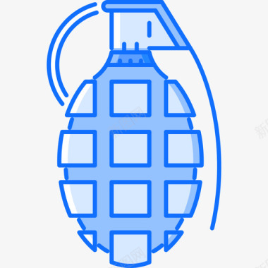 手榴弹战争8蓝色图标图标