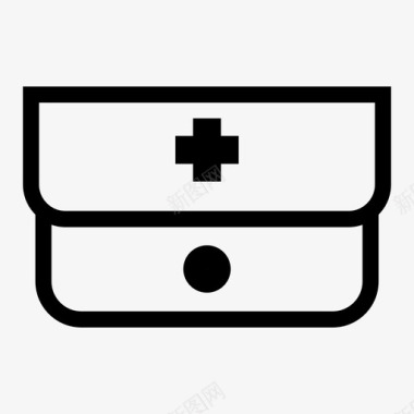 医疗包医生急救箱图标图标