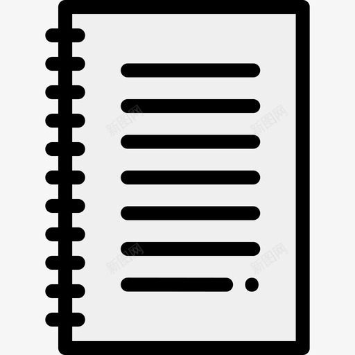 笔记本信纸111线性颜色图标svg_新图网 https://ixintu.com 信纸111 笔记本 线性颜色