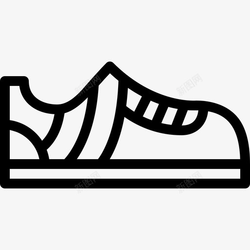 运动鞋健身56直线型图标svg_新图网 https://ixintu.com 健身56 直线型 运动鞋