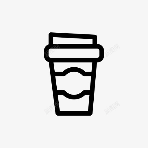 纸质咖啡杯热咖啡马克杯图标svg_新图网 https://ixintu.com 办公外线 热咖啡 纸质咖啡杯 马克杯