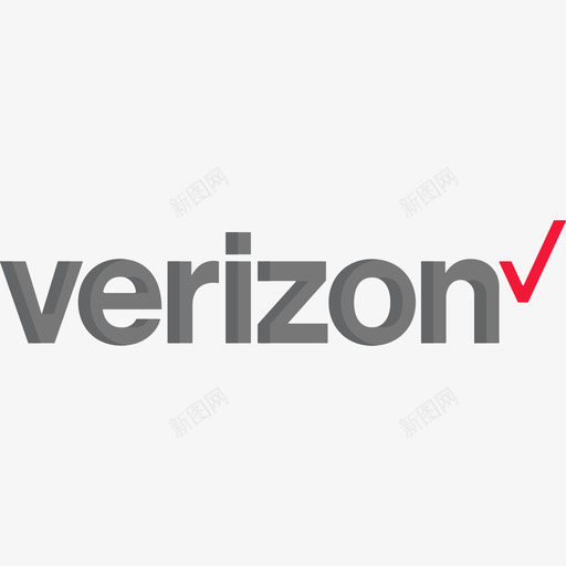Verizon技术徽标2扁平图标svg_新图网 https://ixintu.com Verizon 扁平 技术徽标2